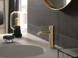 Смеситель для раковины Grohe Essence S-Size однорычажный с донным клапаном холодный рассвет матовый 24171GN1