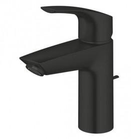 Смеситель для раковины Grohe Eurosmart однорычажный с донным клапаном черный матовый 332652433