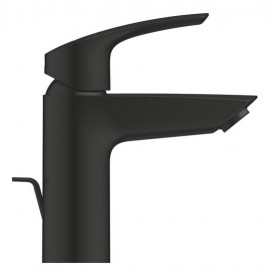 Змішувач для раковини Grohe Eurosmart одноважільний із донним клапаном чорний матовий 332652433