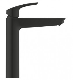 Смеситель для раковины Grohe Eurosmart однорычажный с донным клапаном черный матовый 239712433