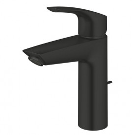 Смеситель для раковины Grohe Eurosmart однорычажный с донным клапаном черный матовый 233222433