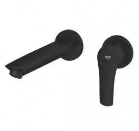 Змішувач для раковини Grohe Eurosmart одноважільний настінний чорний матовий 293382433