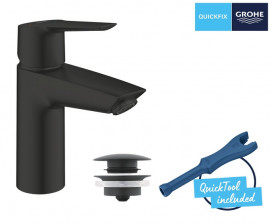 Смеситель для раковины Grohe QuickFix Start однорычажный черный матовый 235512432