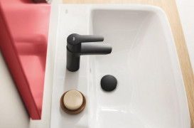 Змішувач для раковини Grohe QuickFix Start одноважільний чорний матовий 235502432