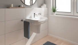 Змішувач для раковини Grohe QuickFix Start одноважільний з донним клапаном хром 23551002