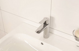 Змішувач для раковини Grohe QuickFix Start одноважільний з донним клапаном хром 23455002