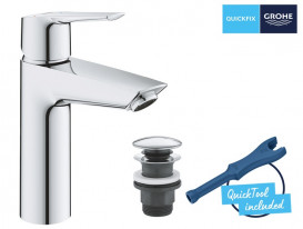 Смеситель для раковины Grohe QuickFix Start однорычажный с донным клапаном хром 23746002