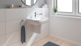 Смеситель для раковины Grohe QuickFix Start однорычажный с донным клапаном хром 23746002