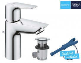 Смеситель для раковины Grohe QuickFix StartEdge однорычажный с донным клапаном хром 24196001