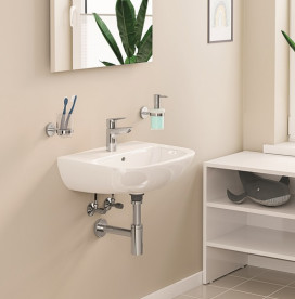 Смеситель для раковины Grohe Start Edge однорычажный с донным клапаном хром 23898001