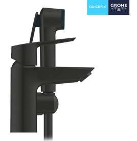 Смеситель для раковины Grohe Start S-Size с гигиеническим душем черный матовый 231232433