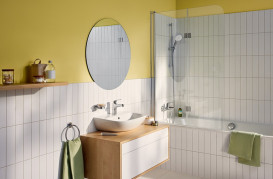 Змішувач для раковини Grohe Swift QuickFix S-Size одноважільний з донним клапаном хром 24316001