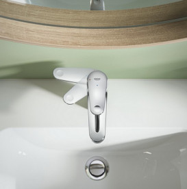Смеситель для раковины Grohe Swift QuickFix M-Size однорычажный с донным клапаном хром 24329001