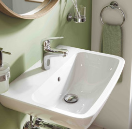 Смеситель для раковины Grohe Swift S-Size однорычажный с донным клапаном хром 24319001