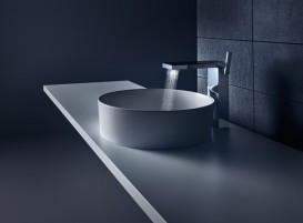 Змішувач для раковини Hansgrohe Axor MyEdition хром / чорне скло 47020600