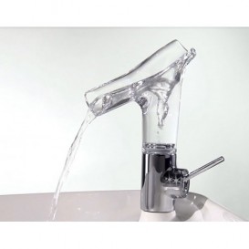 Смеситель для раковины Hansgrohe Axor Starck V со стеклянным изливом хром 12112000