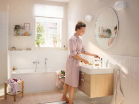 Смеситель для раковины Hansgrohe Rebris S CoolStart однорычажный хром 72520000