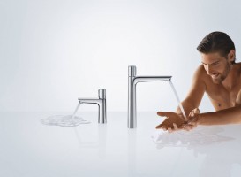 Змішувач для раковини Hansgrohe Talis Select E одновентільний хром 71753000