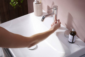 Змішувач для раковини Hansgrohe Tecturis S одноважільний з донним клапаном хром 73310000