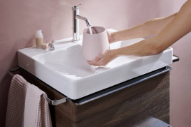 Смеситель для раковины Hansgrohe Tecturis S однорычажный с донным клапаном хром 73314000