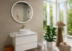 Змішувач для раковини Hansgrohe Tecturis S одноважільний шліфована бронза 73372140