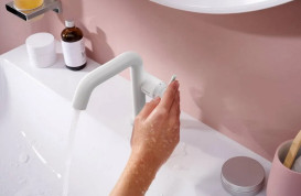 Змішувач для раковини Hansgrohe Tecturis S CoolStart з донним клапаном білий матовий 73322700