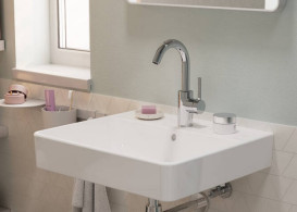 Змішувач для раковини Hansgrohe Zesis S CoolStart одноважільний хром 74741000