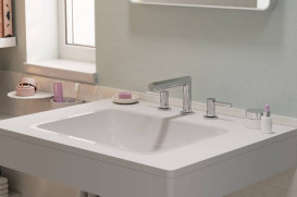 Змішувач для раковини Hansgrohe Zesis S на 3 отвори з донним клапаном хром 74733000