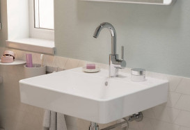 Смеситель для раковины Hansgrohe Zesis S CoolStart с донным клапаном хром 74742000