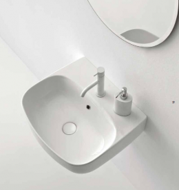 Смеситель для раковины Kerasan Nolita однорычажный белый матовый 922630