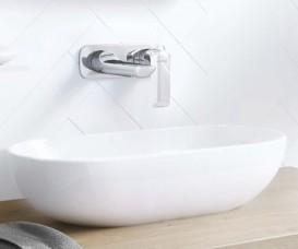 Смеситель для раковины Kludi Ameo однорычажный настенный хром 412440575