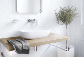 Смеситель для раковины Kludi Ameo однорычажный настенный хром 412450575