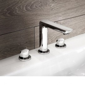 Смеситель для раковины Kludi Ameo двухвентильный на 3 отверстия 413930530