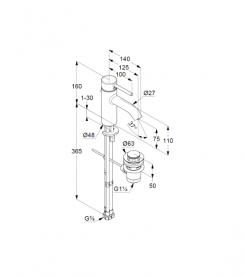 Змішувач для раковини Kludi Bozz для безнапірних водонагрівачів хром 382770576