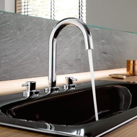 Змішувач для раковини Kludi BOZZ на три отвори Двохважеля хром 383930576