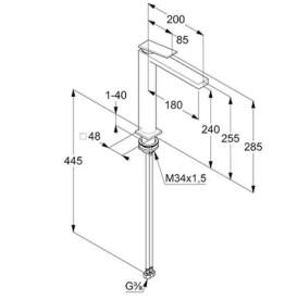 Смеситель для раковины Kludi Decus однорычажный хром 542980575