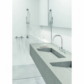 Смеситель для раковины Kludi Nova Fonte Puristic двухрычажный хром 201430515