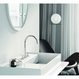 Смеситель для раковины Kludi Nova Fonte Classic двухвентильный хром 201430520