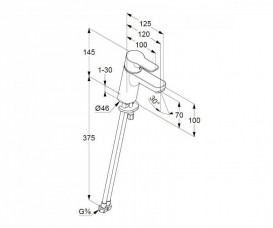 Смеситель для раковины Kludi Pure&Easy однорычажный белый 370289165