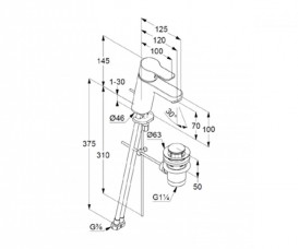 Змішувач для раковини Kludi Pure & Easy змішувач з донним клапаном 372820565