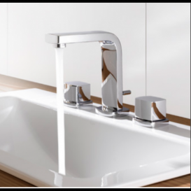 Змішувач для раковини Kludi Q-Beo Двохважеля на 3 отвори 501430565