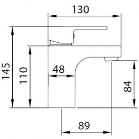 Смеситель для раковины Koller Pool Round Arc однорычажный хром RA0200