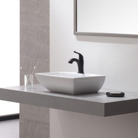 Смеситель для раковины Kraus Arcus однорычажный латунь темный шоколад FUS-1011ORB