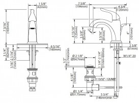 Смеситель для раковины Kraus Arcus однорычажный латунь темный шоколад FUS-1011ORB