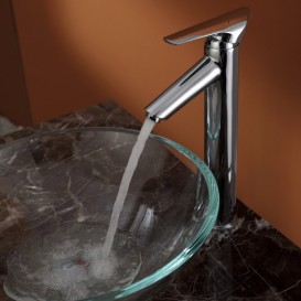 Смеситель для раковины Kraus Decus однорычажный латунь хром FVS-1800CH