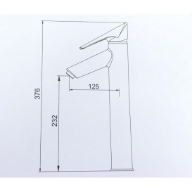 Смеситель для раковины Kraus Decus однорычажный латунь хром FVS-1800CH
