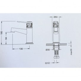 Змішувач для раковини Kraus Frida змішувач латунь хром KEF-15701CH