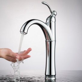 Смеситель для раковины Kraus Riviera однорычажный латунь хром FVS-1005CH