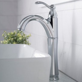 Смеситель для раковины Kraus Riviera однорычажный латунь хром FVS-1005CH