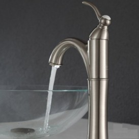 Змішувач для раковини Kraus Riviera змішувач латунь сатин FVS-1005SN-BN